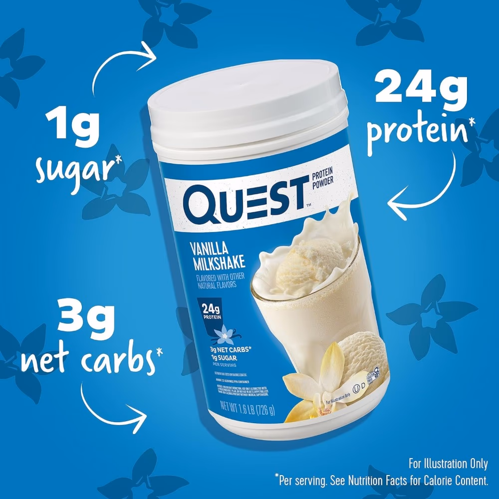Quest Protein Powder Vanilla Milkshake 726g 4