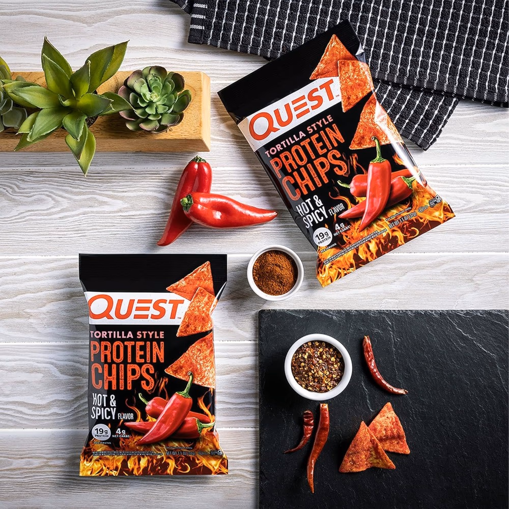 Quest Tortilla Protein Chips Hot Spicy 32g 5