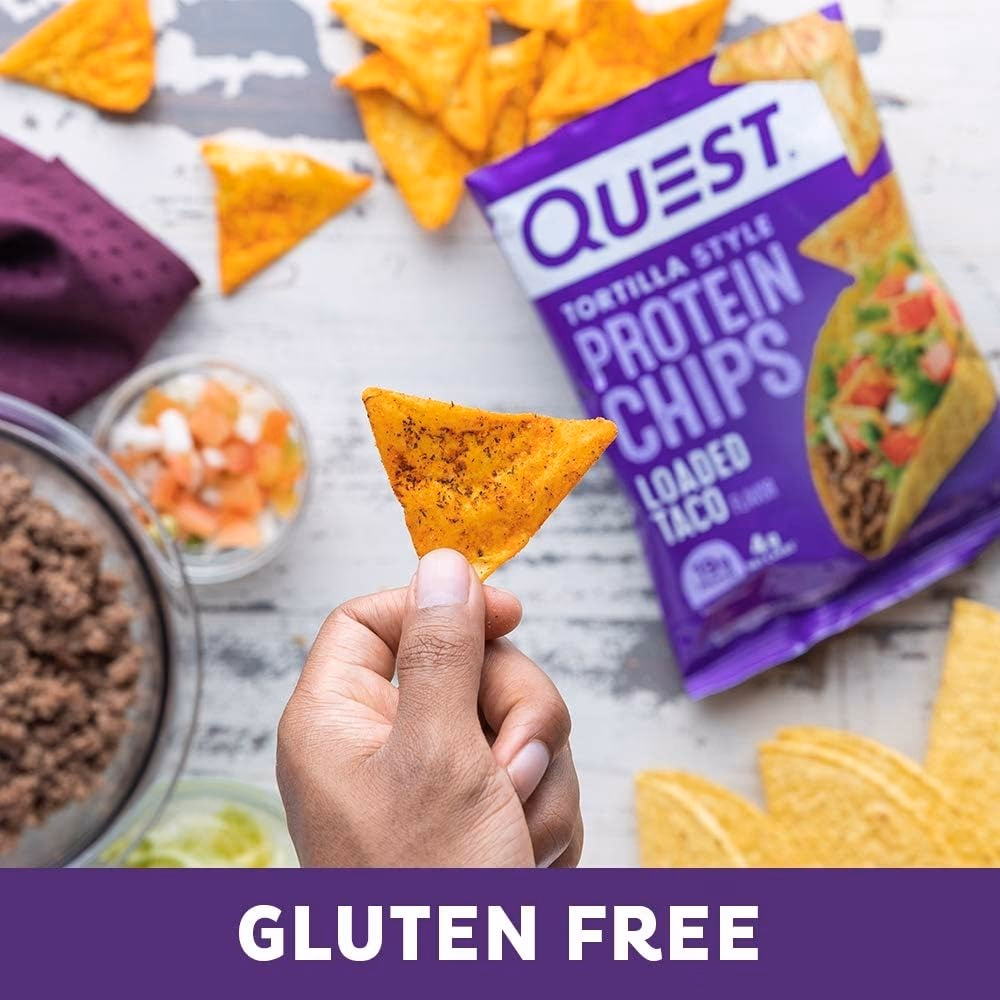 Quest Tortilla Protein Chips Loaded Taco 32g 4