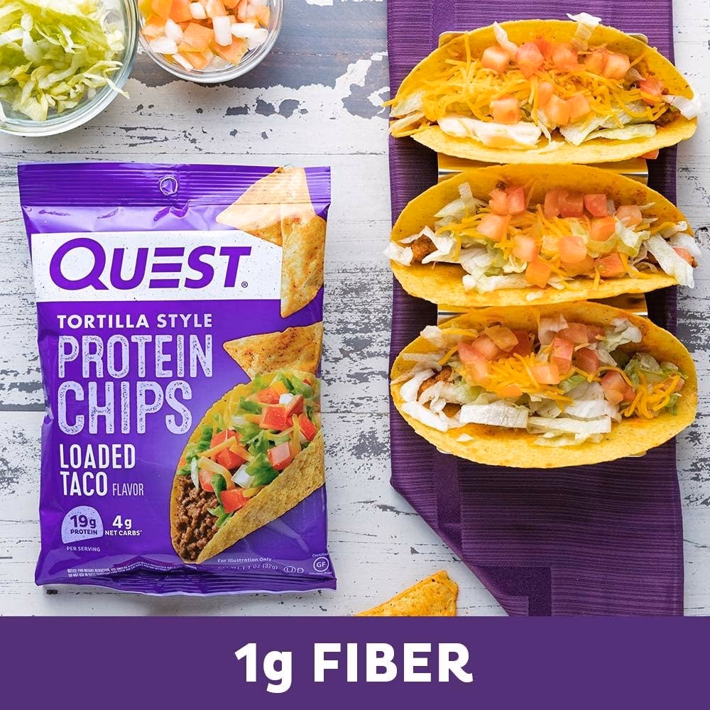 Quest Tortilla Protein Chips Loaded Taco 32g 5