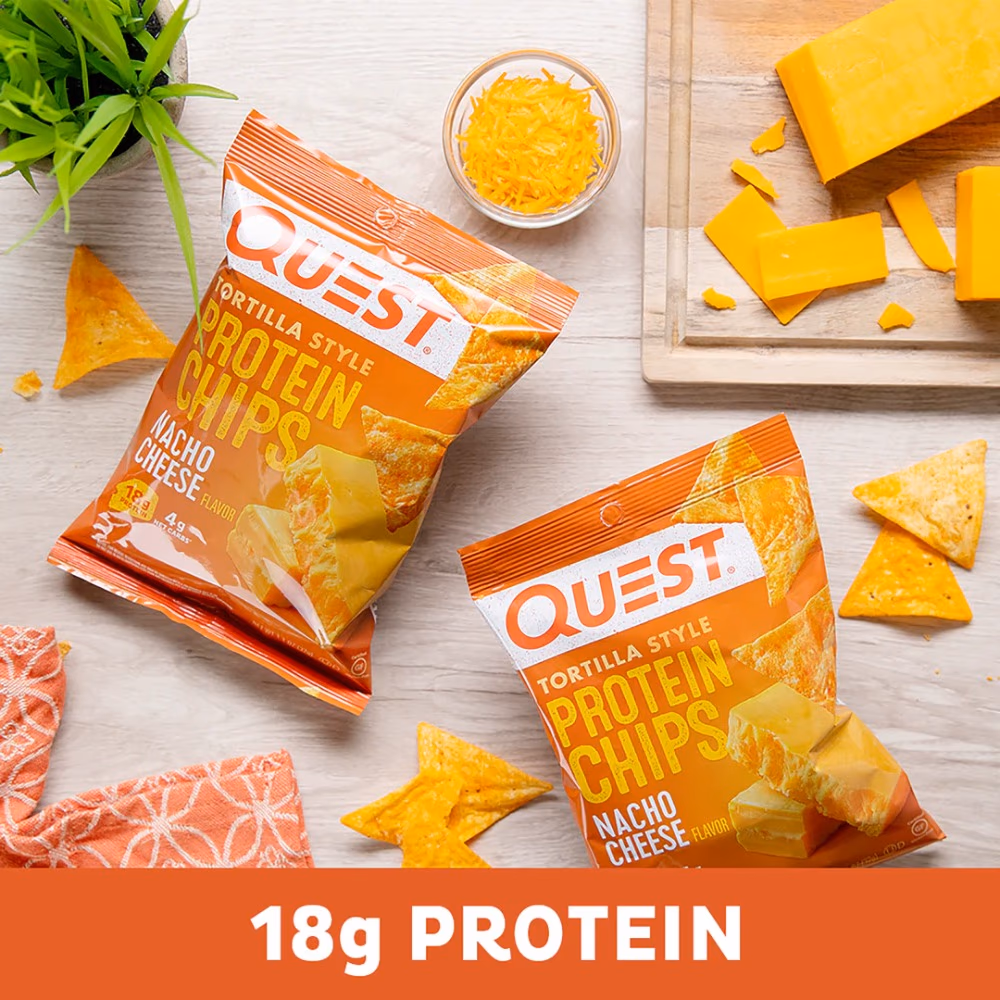 Quest Tortilla Protein Chips Nacho Cheese 32g 2