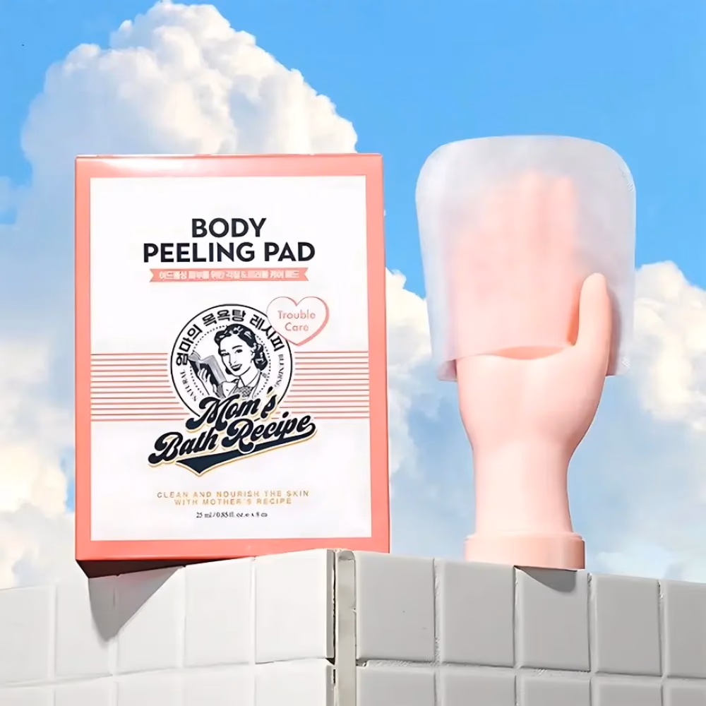 Moms Bath Recipe Body Peeling Pad Peach (25ml x 8 sheets) 3