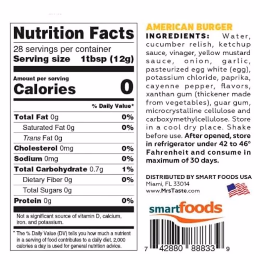 The Mrs Taste American Burger Sauce (340g) 2