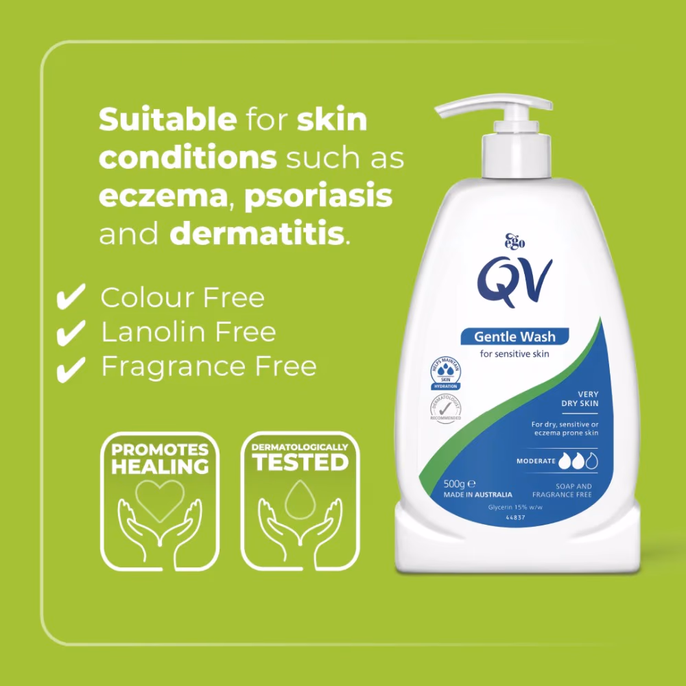 QV Gentle Wash Sensitive Skin 500g 3