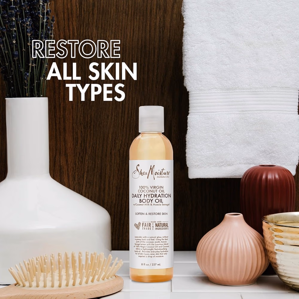 Shea Moisture Virgin Coconut Daily Hydrating Body Oil 237ml  4
