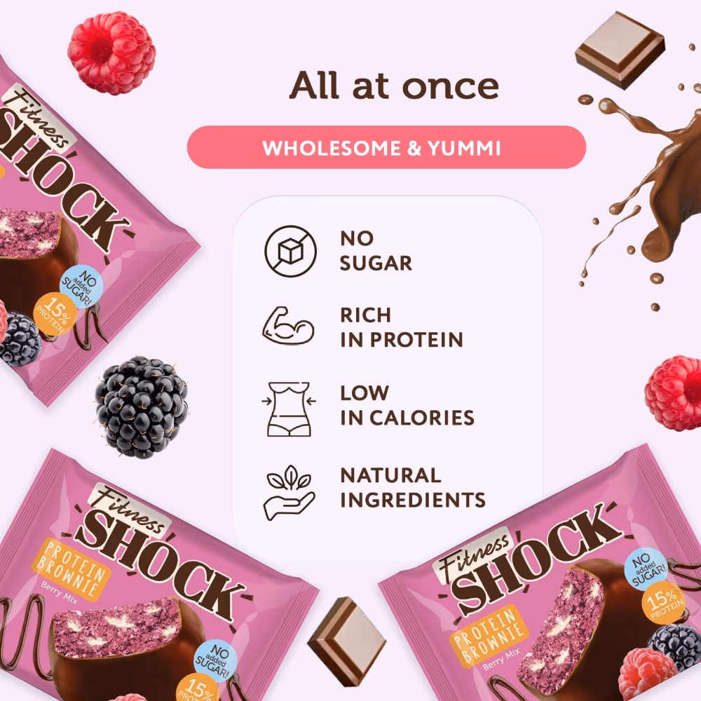 Shock Protein Brownie Berry Mix 50GM 4