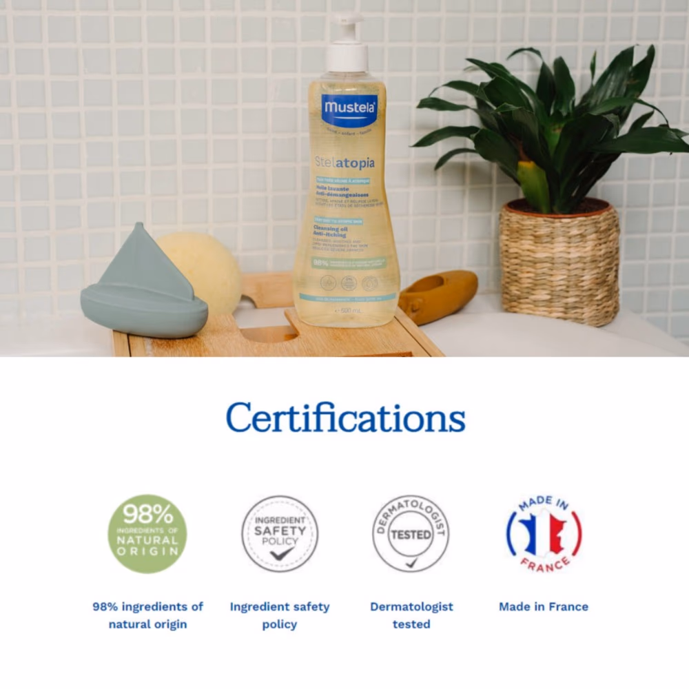 Mustela Stelatopia Cleansing Oil 500ml  2