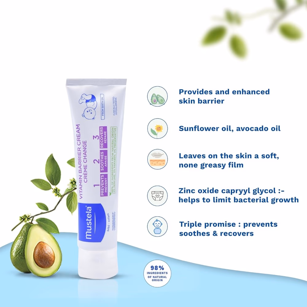 Mustela Vitamin Barrier Cream 100ml 4