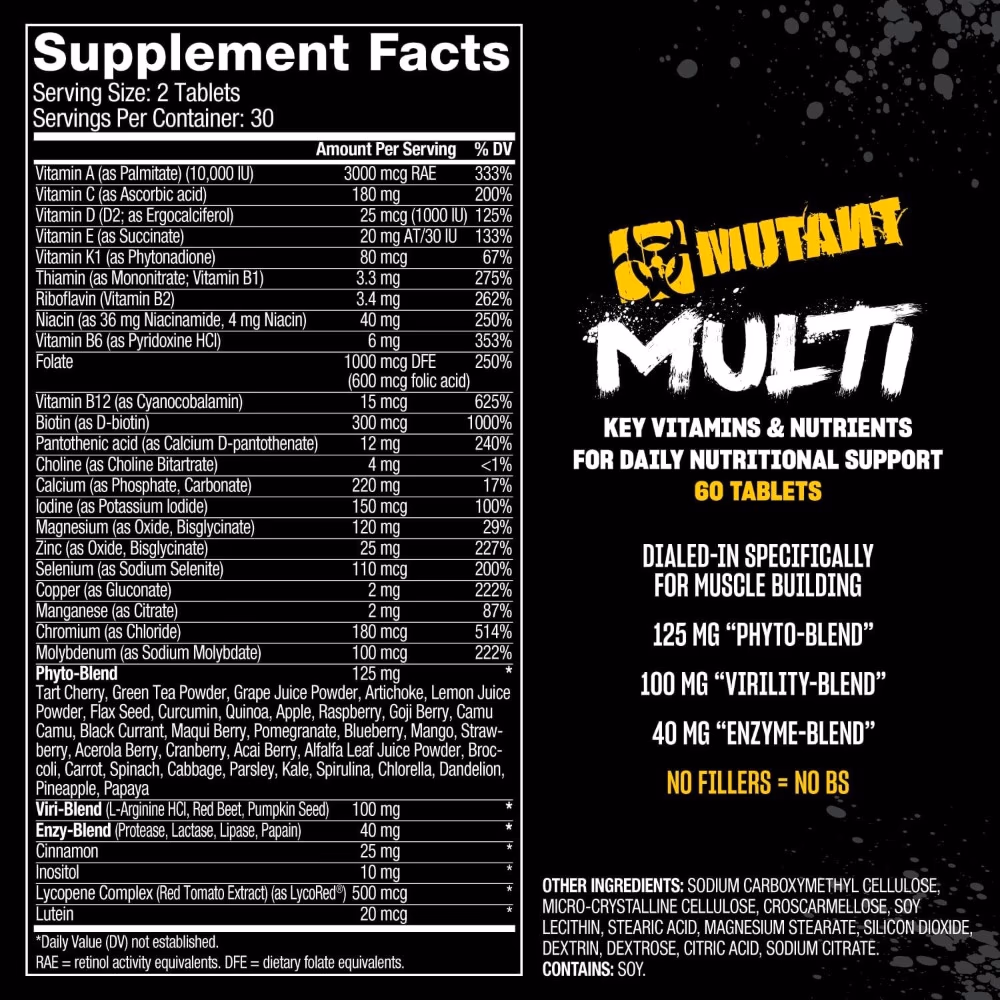 Mutant Multi 60 Caplets  5