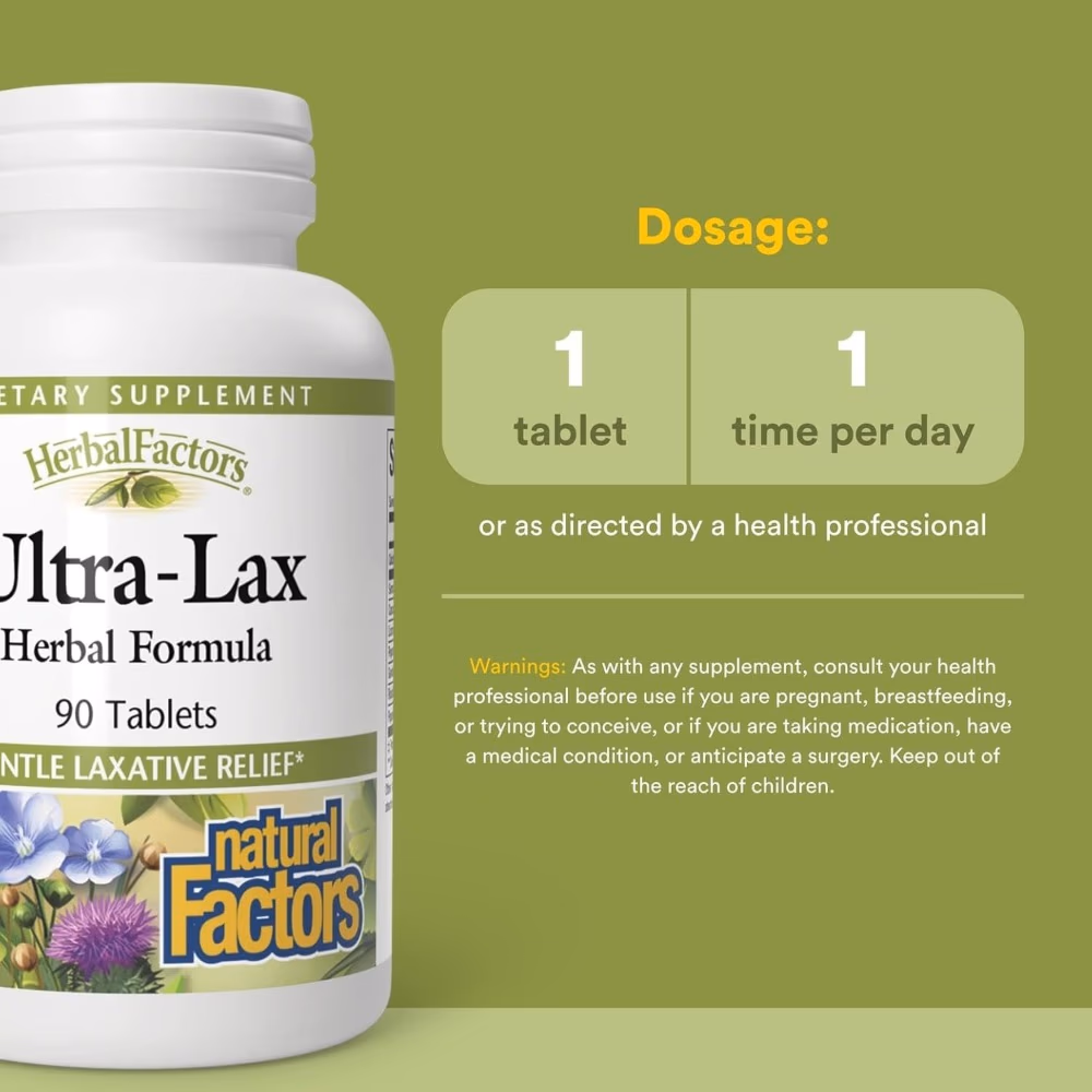 Natural Factors Ultra Lax Herbal Formula 90s 2