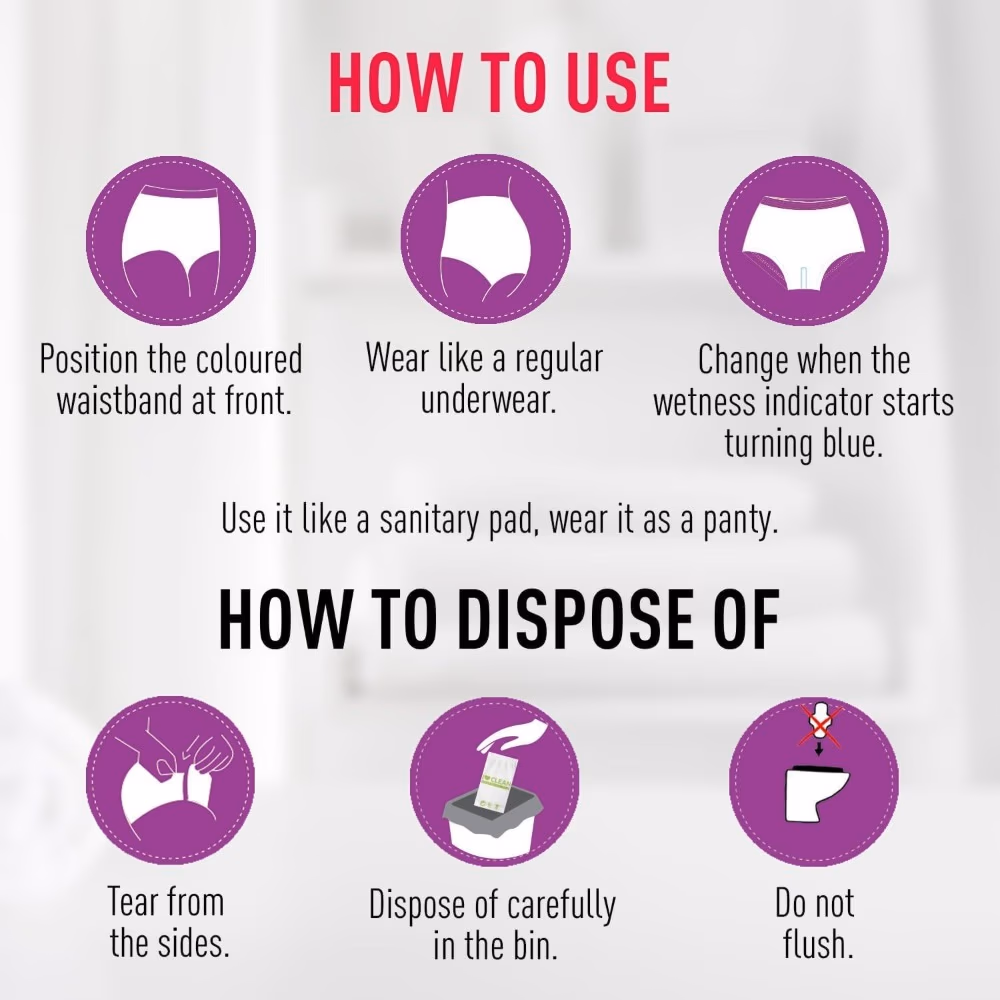 Sirona Disposable Period Panty L-XL 5S 4