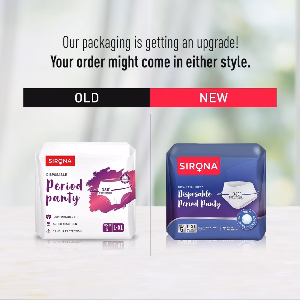 Sirona Disposable Period Panty L-XL 5S 2