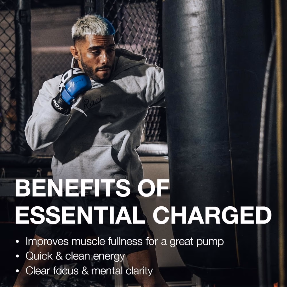 Raw Essential Charged Pre-Workout Watermelon 400g 3