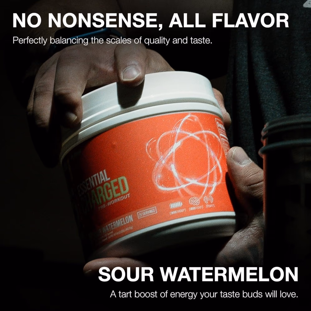 Raw Essential Charged Pre-Workout Watermelon 400g 5