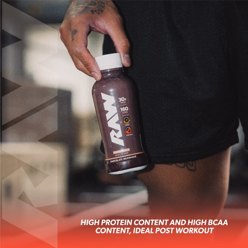 Raw Protein Milk Shake Chocolate 355ml 4