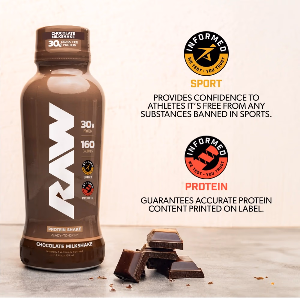 Raw Protein Milk Shake Chocolate 355ml 5