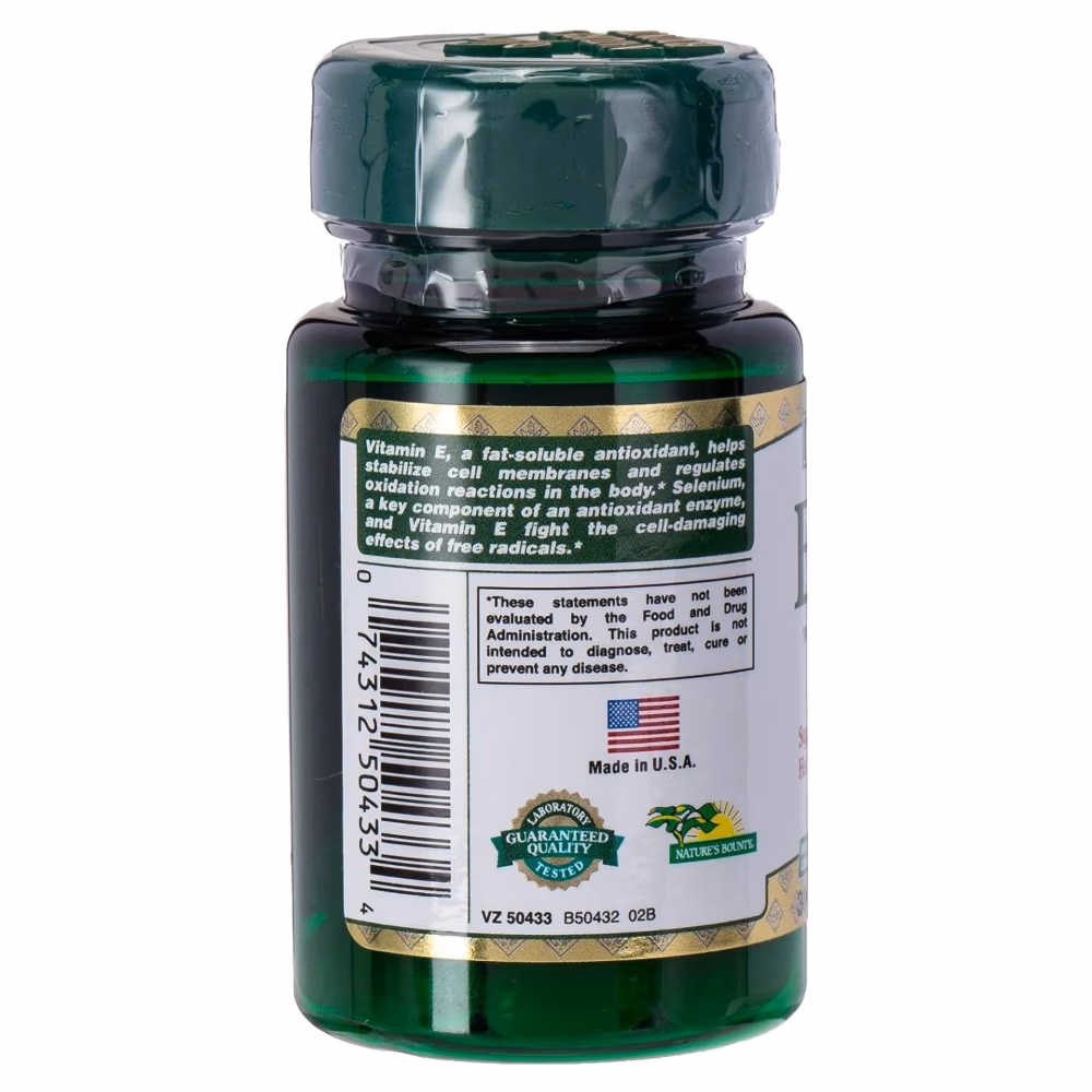 Nature's Bounty E 400IU with Selenium 50mcg 30s 2