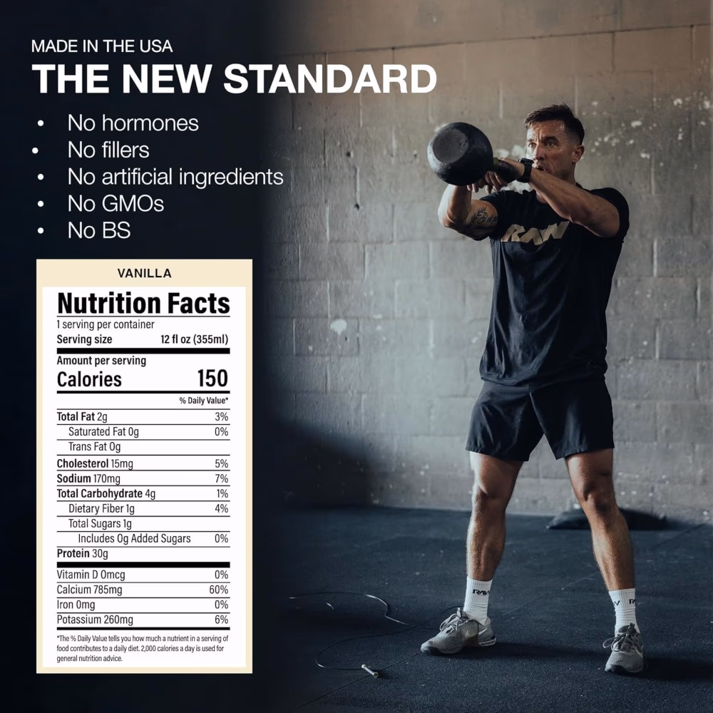 Raw Protein Milk Shake Vanilla 355ml 3