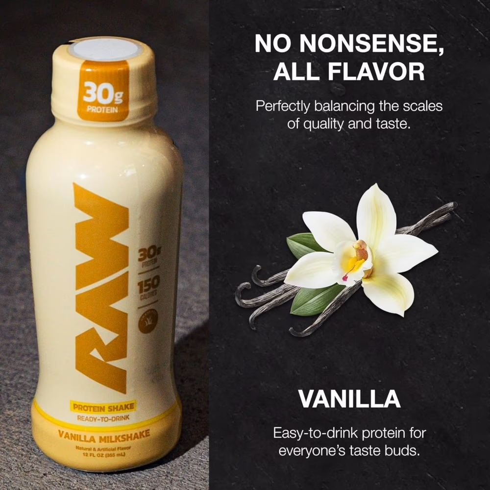 Raw Protein Milk Shake Vanilla 355ml 5