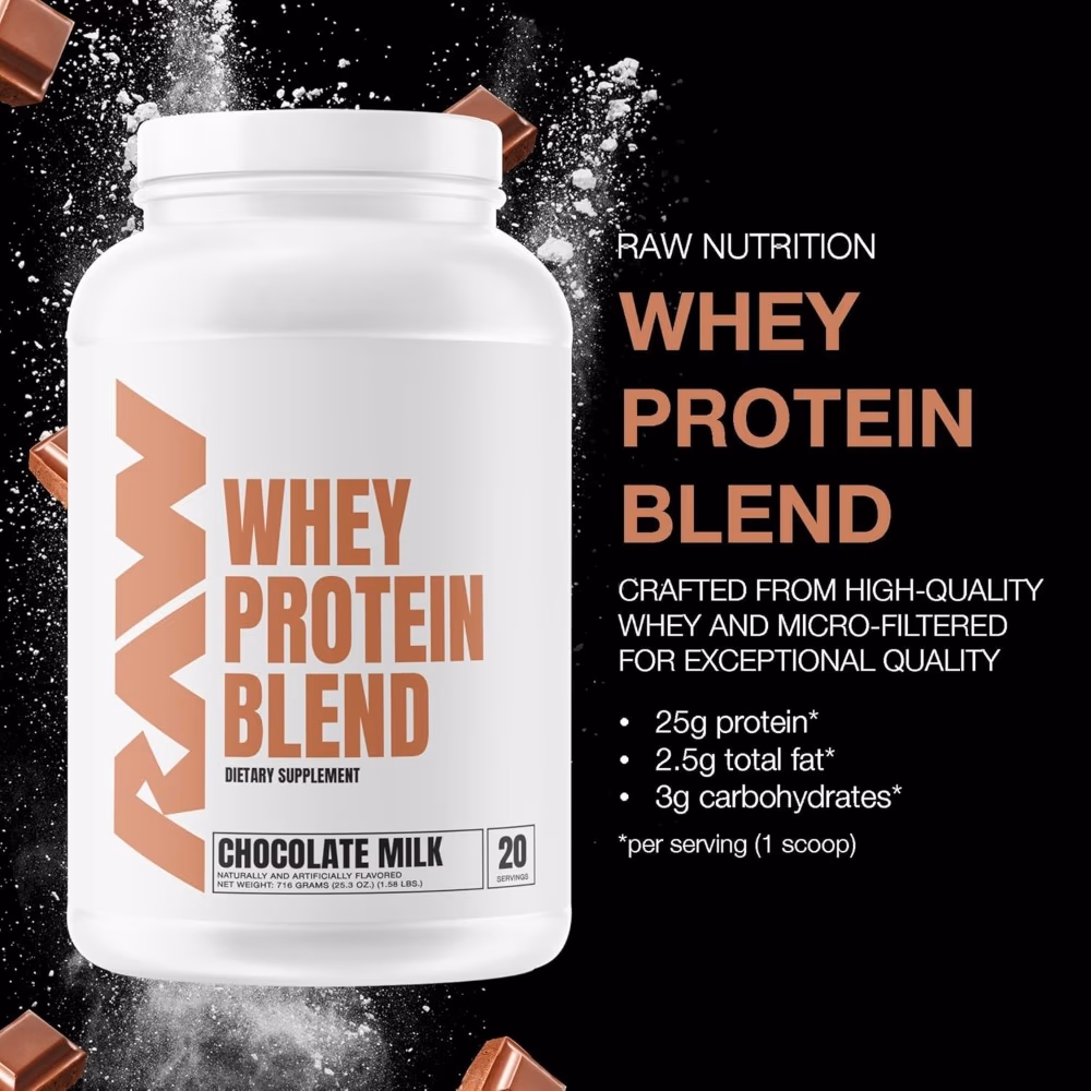 Raw Whey Protein Blend Chocolate Milk 716Gm 2