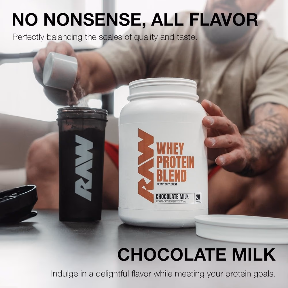 Raw Whey Protein Blend Chocolate Milk 716Gm 3