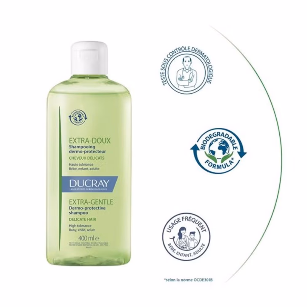 Ducray Extra Gentle Dermo Protective Shampoo 400ml 5