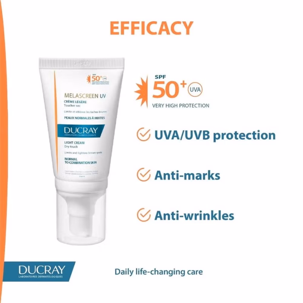 Ducray Melascreen UV Dry Touch Light Cream 40ml 2