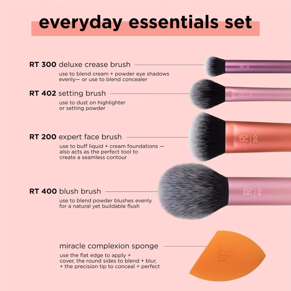 Real Techniques 01786 Everyday Essentials 5in1 Set 2