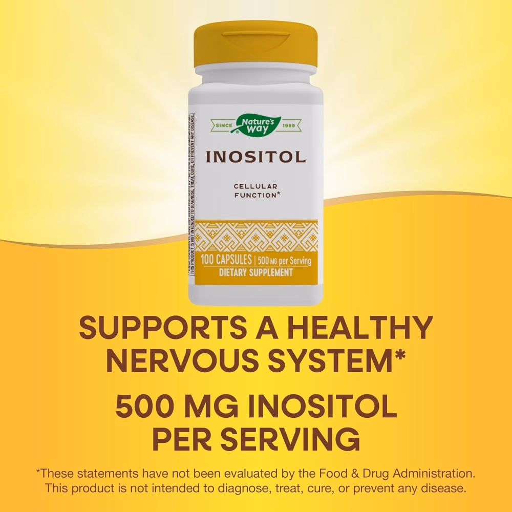 Nature's Way Inositol 500mg 100 Capsules 3
