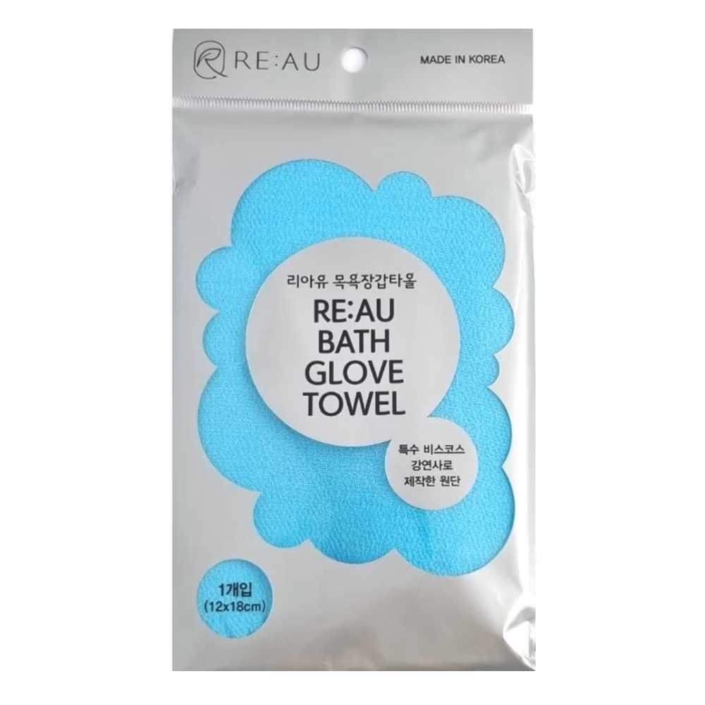 Reau Bath Glove Towel Assorted 3