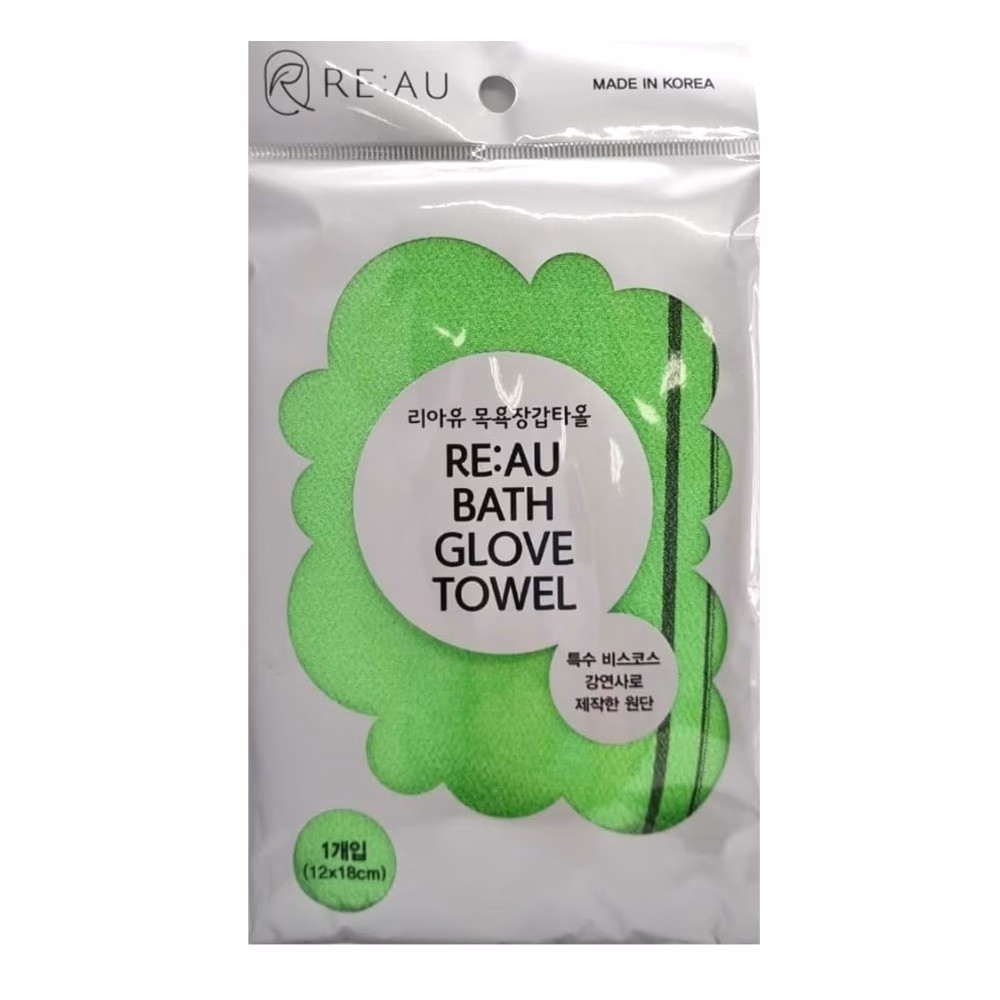Reau Bath Glove Towel Assorted 4