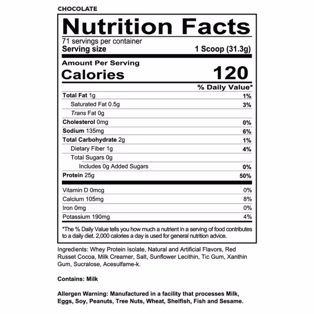 Redcon1 Isotope Whey Isolate Chocolate 5lb 2