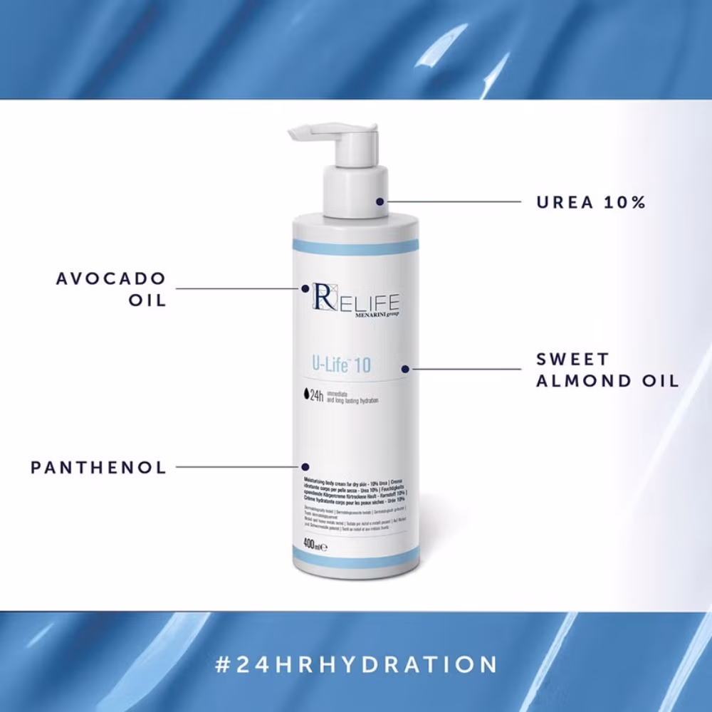 Relife U-Life 10 Moisturizing Body Cream 400ml 4
