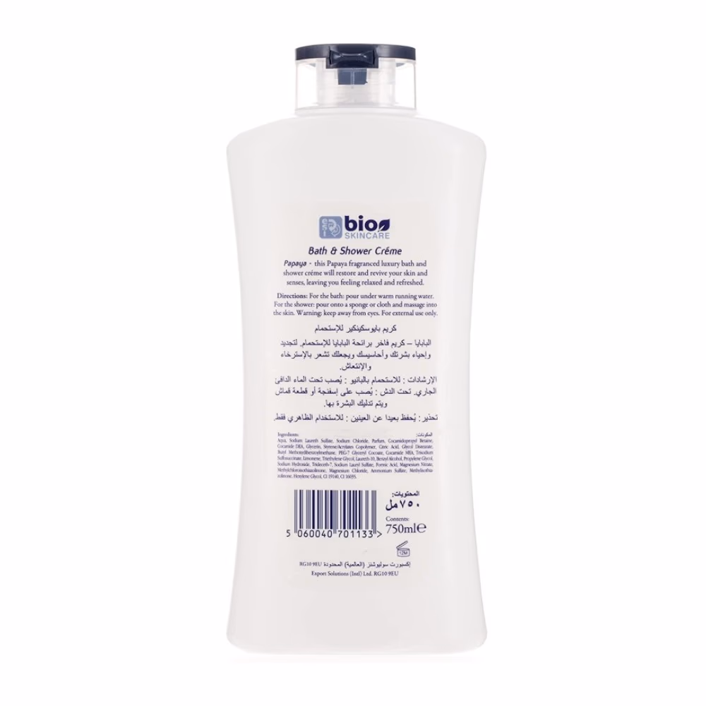 Bio Skin Shower Cream Papaya 750ml 2