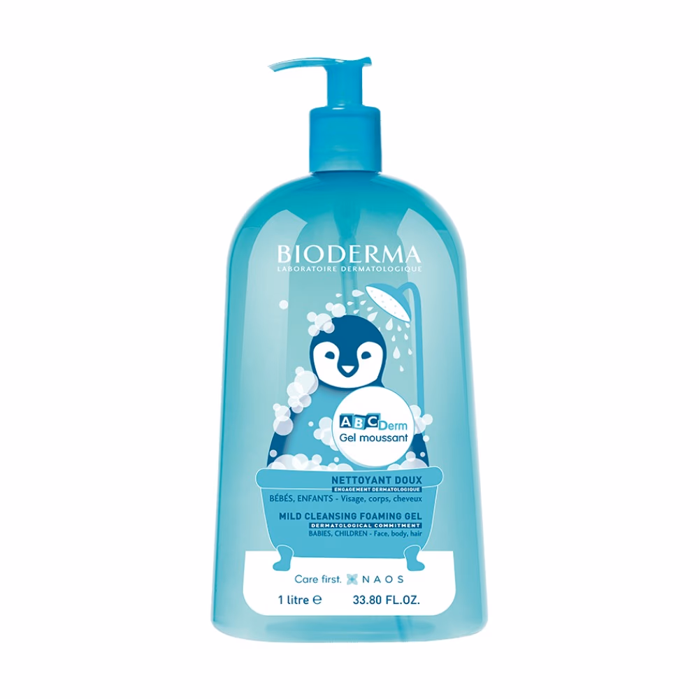 Bioderma ABCDerm Mild Cleansing Foaming Gel 1L 2