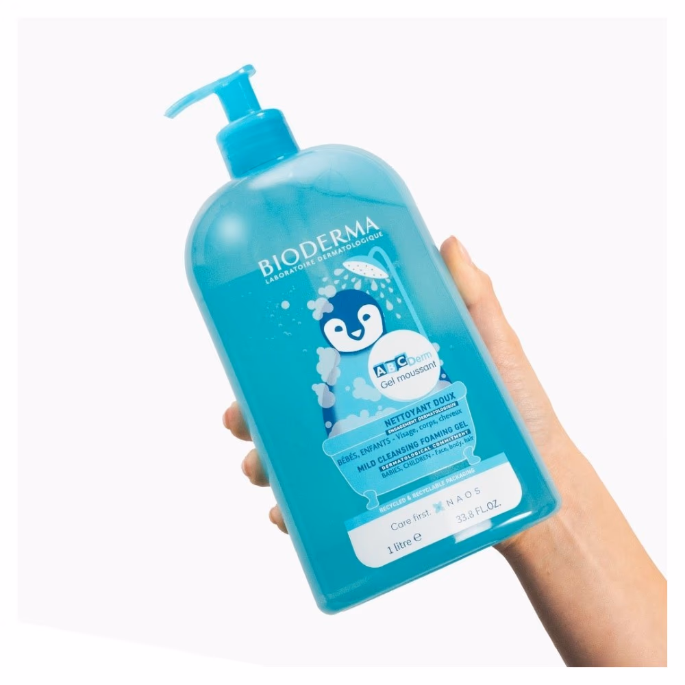 Bioderma ABCDerm Mild Cleansing Foaming Gel 1L 3