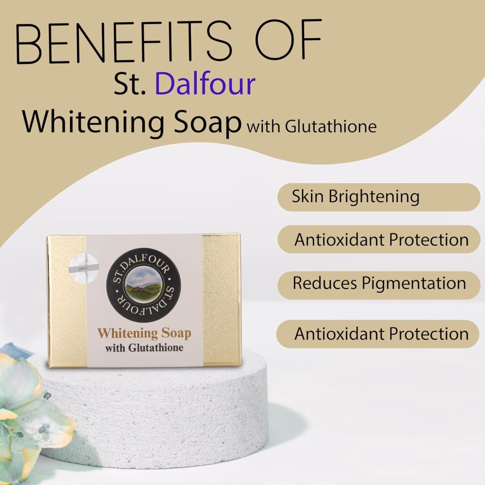 St. Dalfour Glutathione Whitening Soap 135g 4