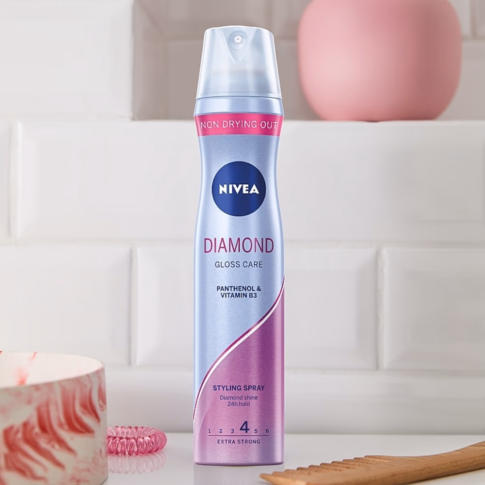 Nivea Diamond Gloss Hold 4 Styling Spray 250ml 3