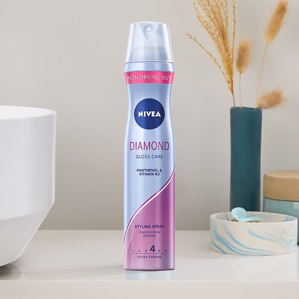 Nivea Diamond Gloss Hold 4 Styling Spray 250ml 2