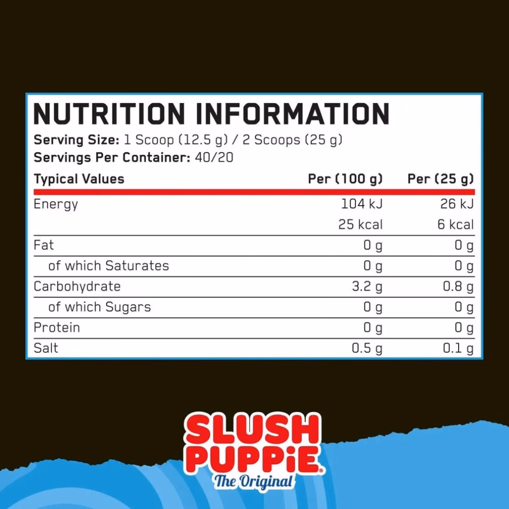 Applied Nutrition Non-Stim Pump Pre-Workout Slush Puppie 500g 5