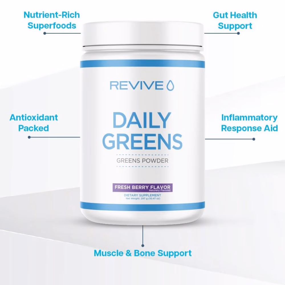 Revive Daily Greens Powder Fresh Berry – 200g  2