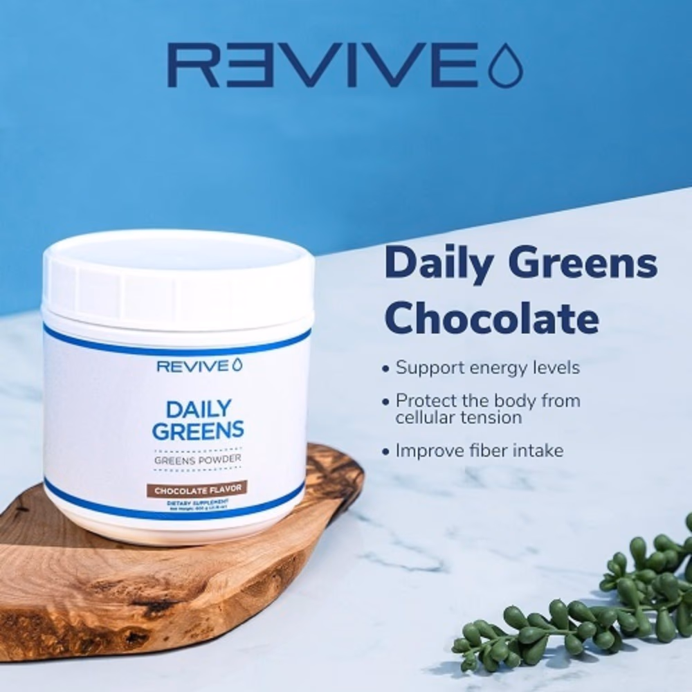 Revive Daily Greens Powder 504GM Chocolate 3