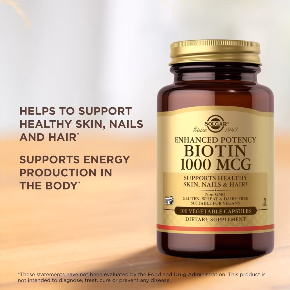 Solgar Biotin 1000mcg 100 Veg Caps 3