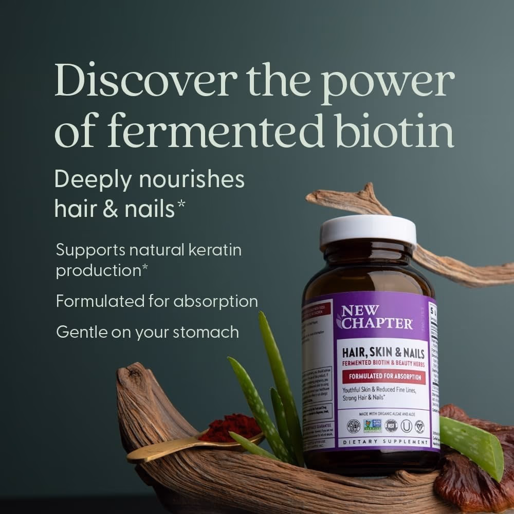New Chapter Hair, Skin & Nails 60 Veg Capsules 3
