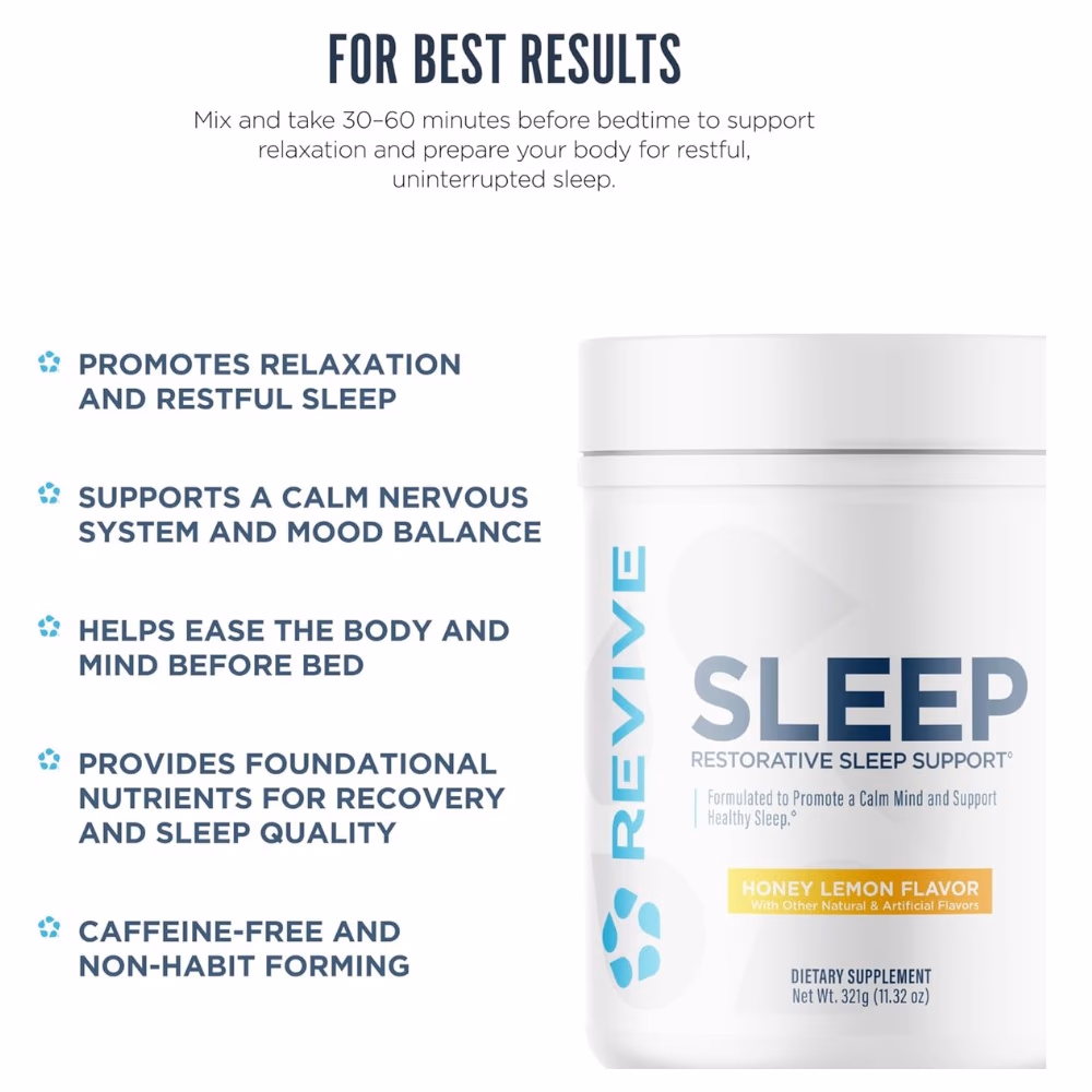 Revive Sleep Powder Honey Lemon 321g 4