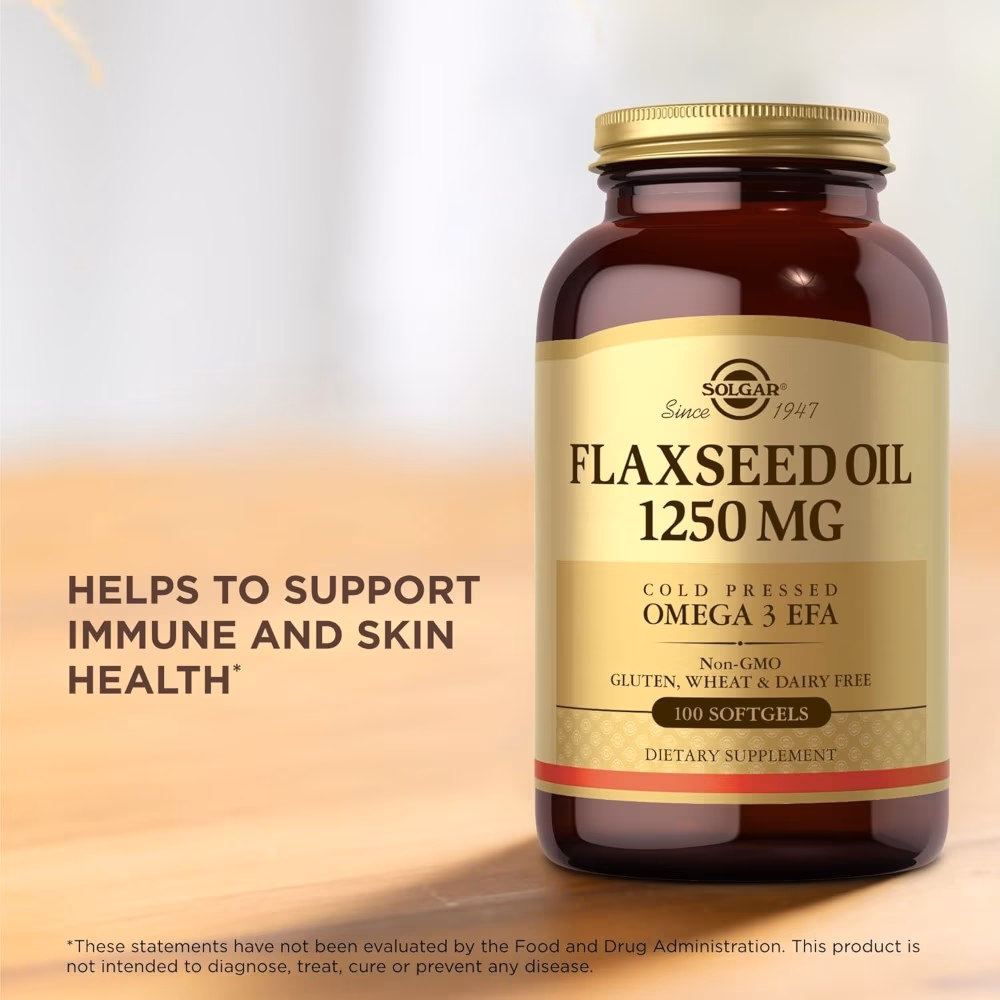 Solgar Flaxseed 1250mg 100 Softgels 4