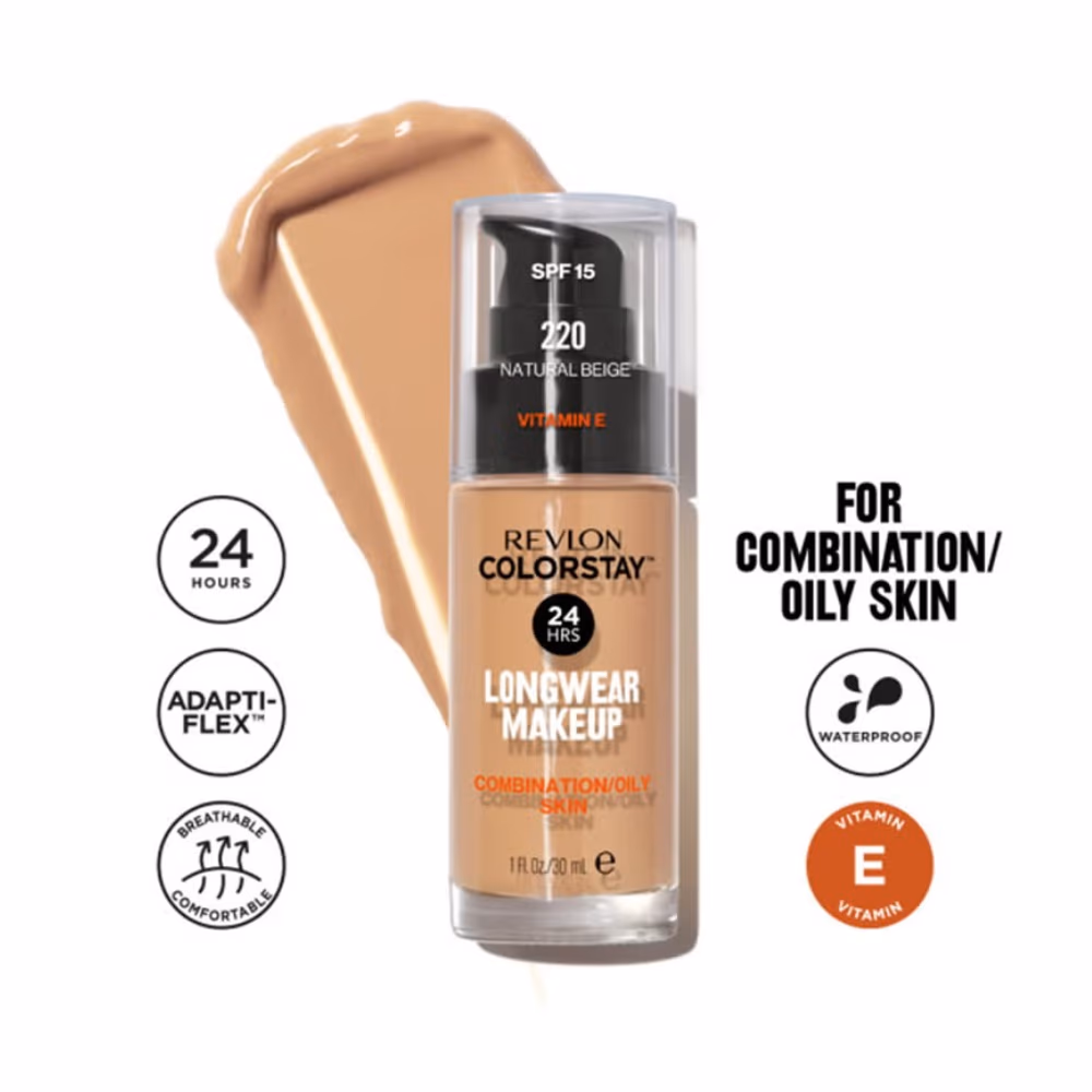 Revlon ColorStay 24HRS Matte Foundation 220 Natural Beige 2