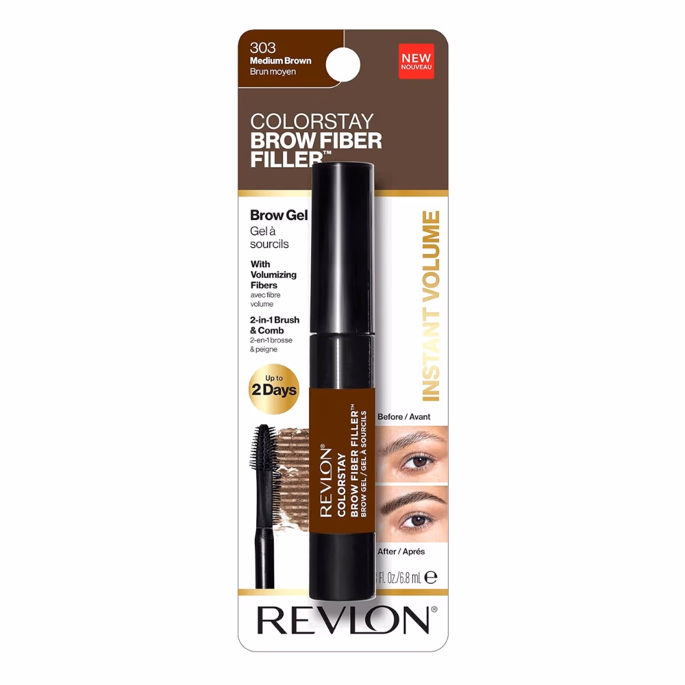 Revlon ColorStay Brow Fiber Filler 303 Medium Brown 2