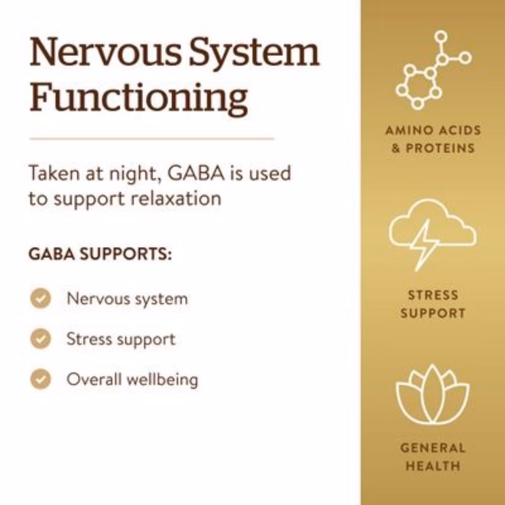 Solgar GABA 500mg 100 Capsules 4