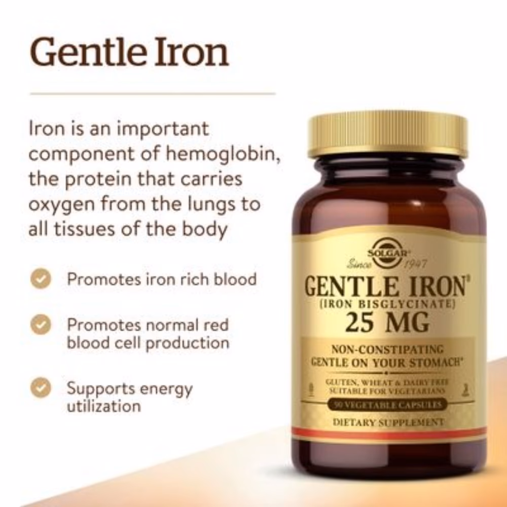 Solgar Gentle Iron 25mg 90 Veg Capsules 3